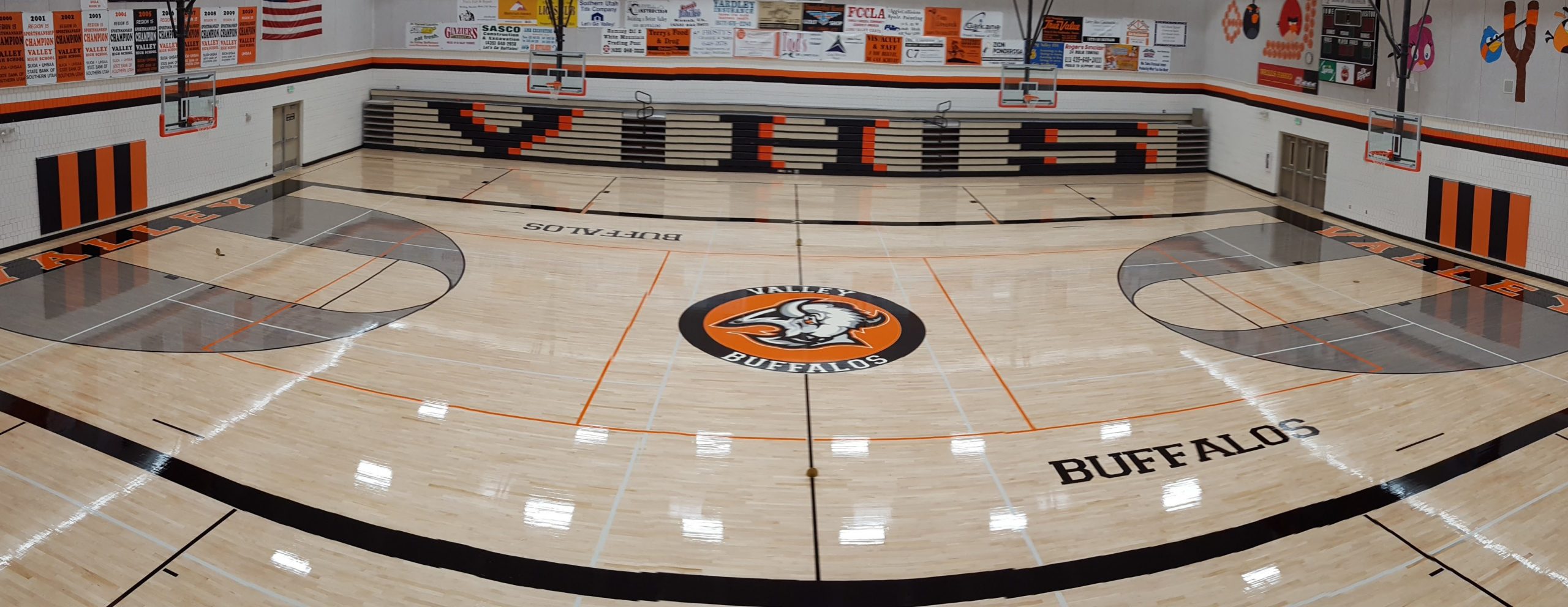 Newly finished VHS Gym Floor
